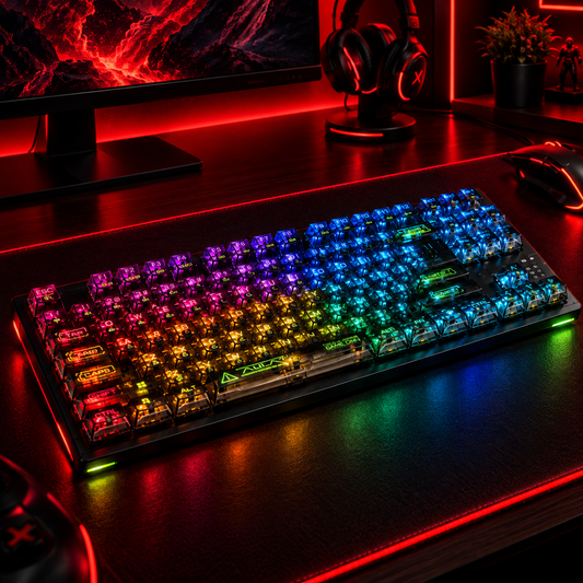 Teclado RGB Transparente