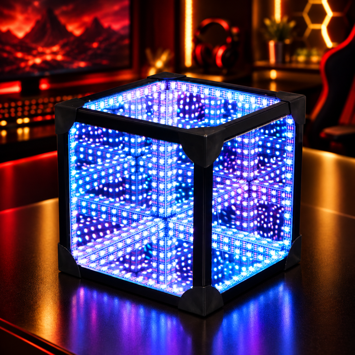 Infinity effect 3D lamp