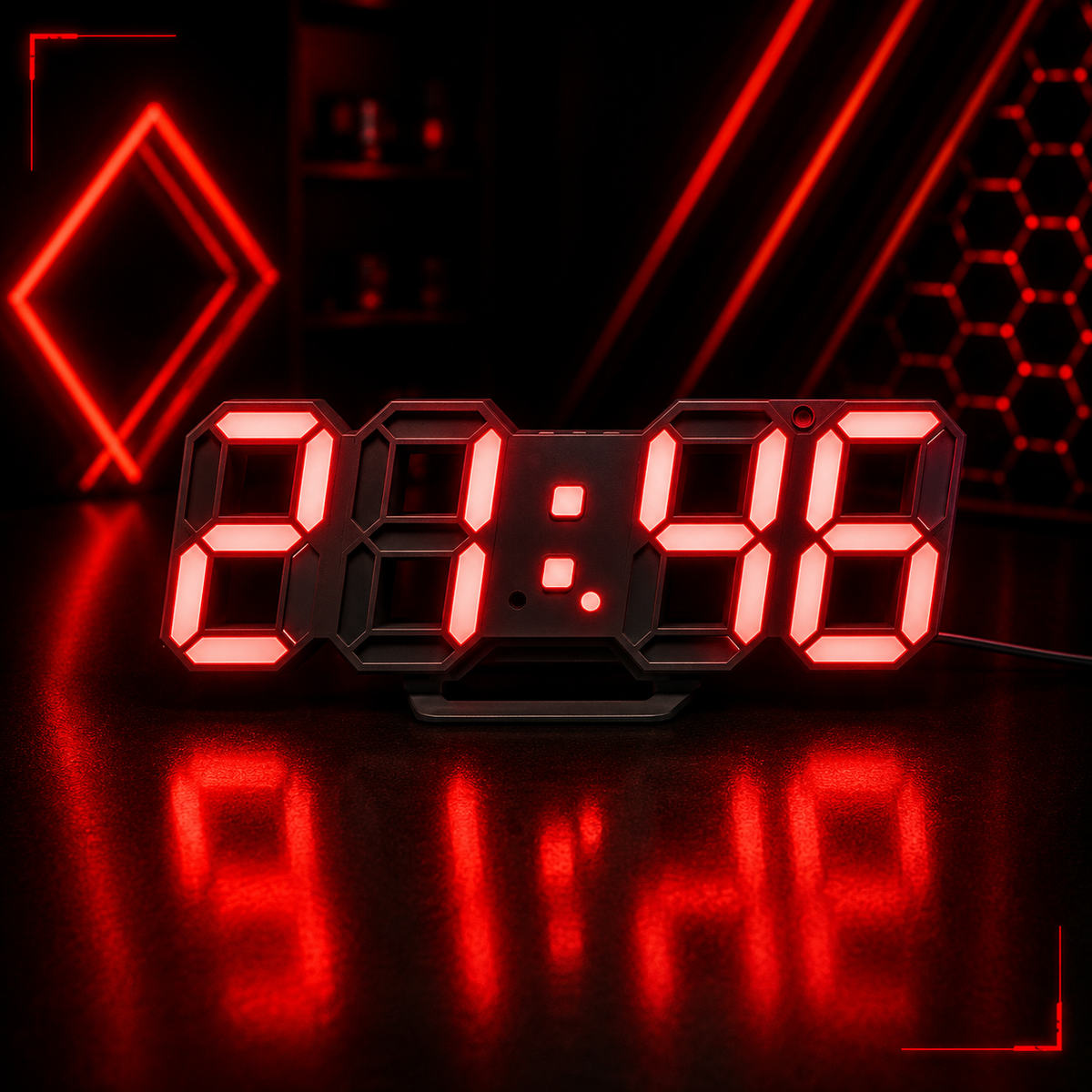 Reloj LED 3D
