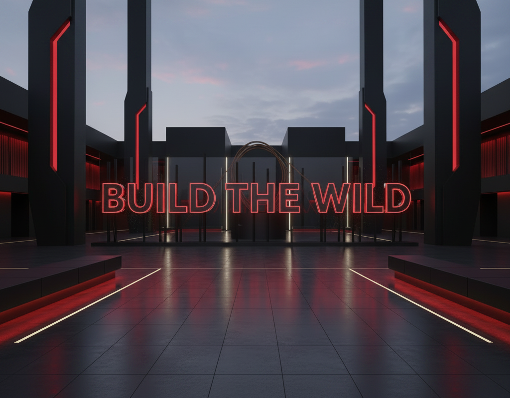 Imagen cuadrada de la plaza con Build the Wild
